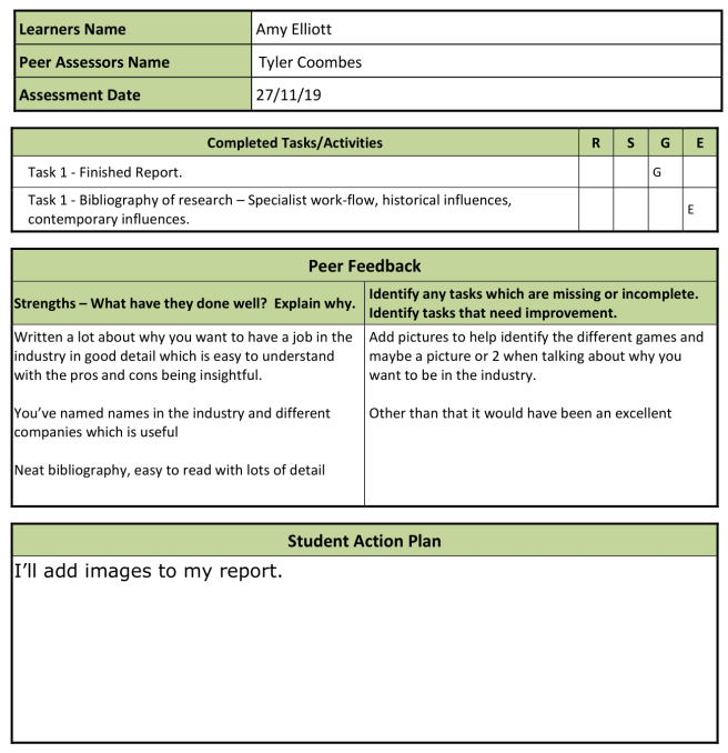 Peer Review _ Action Plan INTERIM 1 2019-20-1